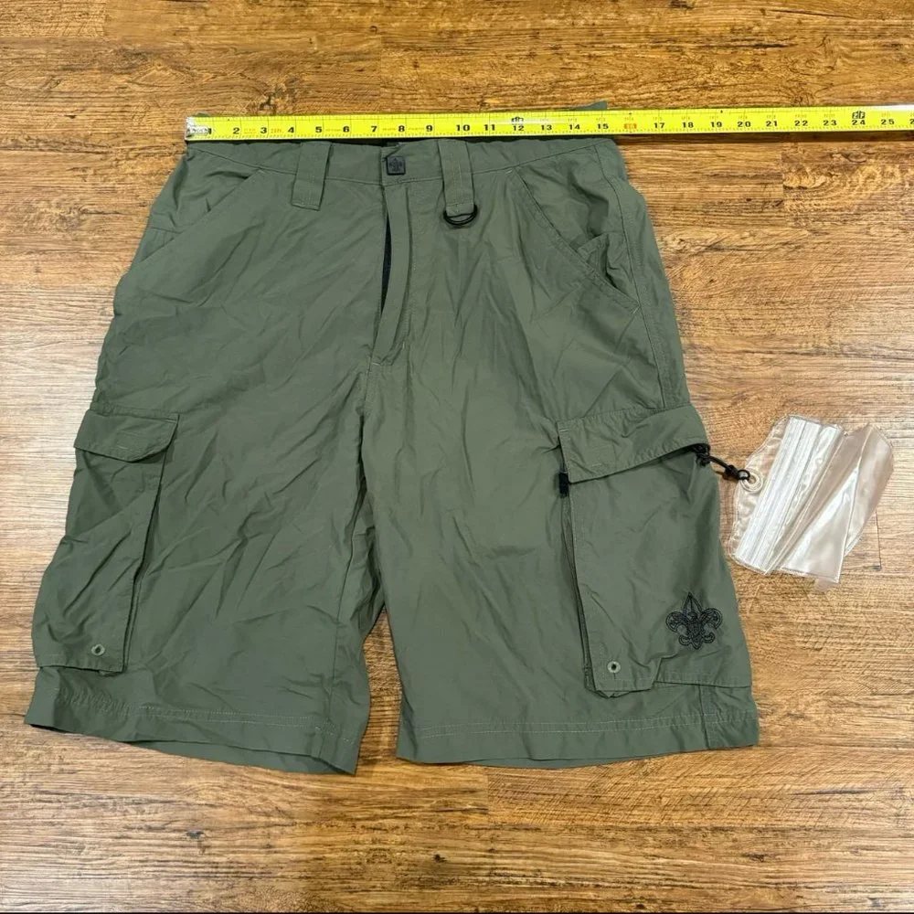 Boy Scouts Of America Centennial Uniform Green Hiking Cargo Short Adult S‎ 30x10